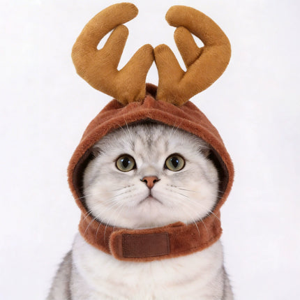 Uglysweatershops Christmas Pet Reindeer Antler Hat