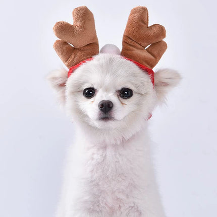 Uglysweatershops 2 Pack Pet Reindeer Headband