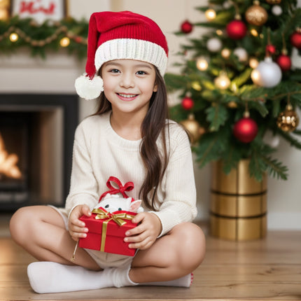 Uglysweatershops Knitted Santa Hat, Parent & Kid Christmas Hat