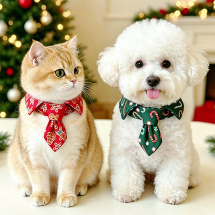 Uglysweatershops Pet Christmas Tie Collar