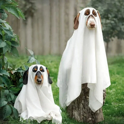 Uglysweatershops HalloweenGhost Suit Dog cosplay