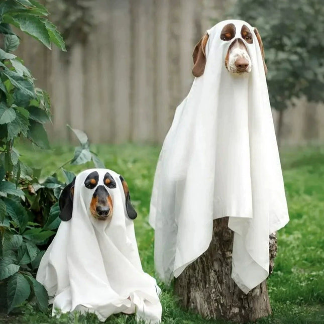 Uglysweatershops HalloweenGhost Suit Dog cosplay