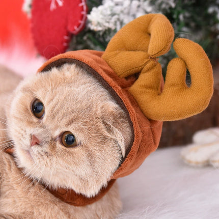 Uglysweatershops Christmas Pet Reindeer Antler Hat