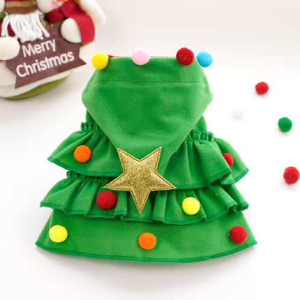 Uglysweatershops Christmas Pet Cape Cat Small Dog Xmas Costume