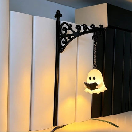 Uglysweatershops Halloween Ghost Bookshelf Lantern