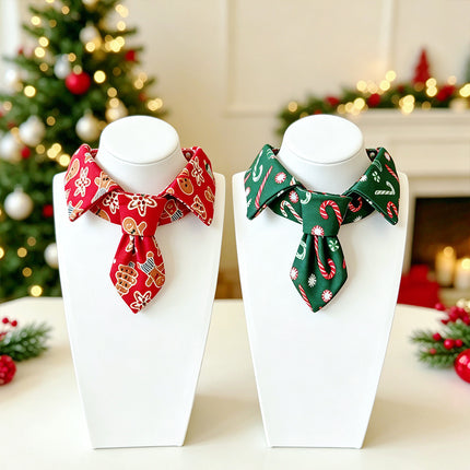 Uglysweatershops Pet Christmas Tie Collar