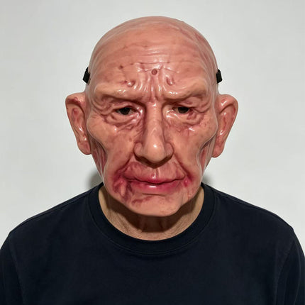 Uglysweatershops Halloween Ultra Realistic Old Witch Mask, Scary Halloween Decoration
