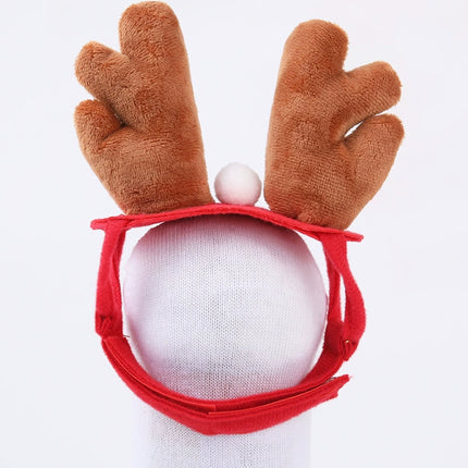 Uglysweatershops 2 Pack Pet Reindeer Headband