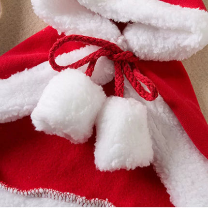 Uglysweatershops Pet Cat Christmas Cape Cloak Xmas New Year Costume