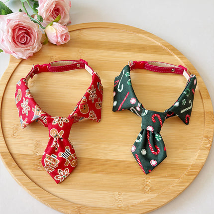 Uglysweatershops Pet Christmas Tie Collar
