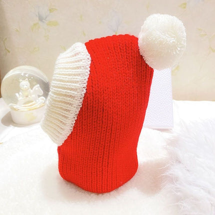 Uglysweatershops Pet Christmas Cape Santa Hat Set Small Dog
