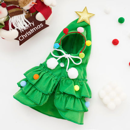 Uglysweatershops Christmas Pet Cape Cat Small Dog Xmas Costume