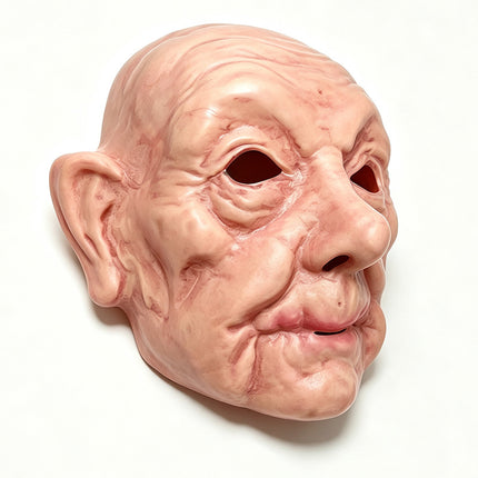 Uglysweatershops Halloween Ultra Realistic Old Witch Mask, Scary Halloween Decoration