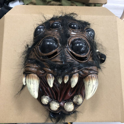 Uglysweatershops Halloween Creepy Multi-Eyed Spider Monster Latex Mask, Halloween Cosplay