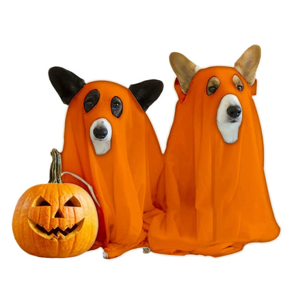 Uglysweatershops HalloweenGhost Suit Dog cosplay