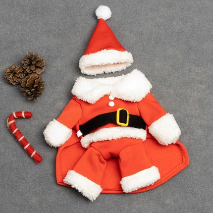 Uglysweatershops Christmas Santa Claus Pet Costume Dog Cat Xmas Outfit