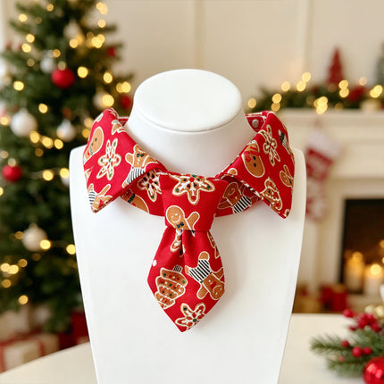 Uglysweatershops Pet Christmas Tie Collar