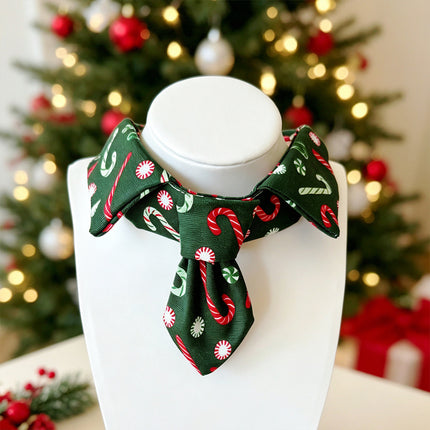 Uglysweatershops Pet Christmas Tie Collar
