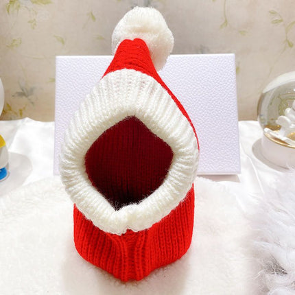 Uglysweatershops Pet Christmas Cape Santa Hat Set Small Dog
