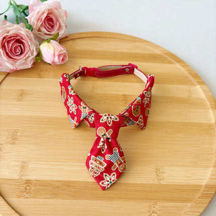 Uglysweatershops Pet Christmas Tie Collar