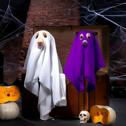 Uglysweatershops HalloweenGhost Suit Dog cosplay