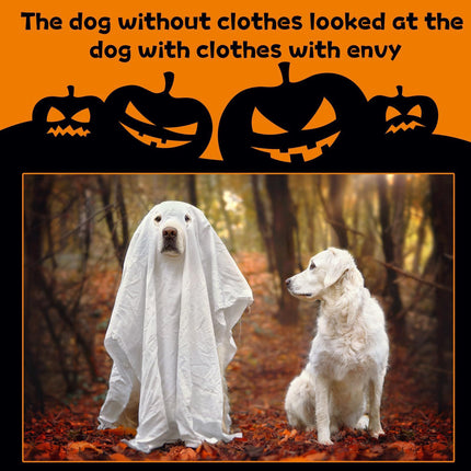Uglysweatershops HalloweenGhost Suit Dog cosplay