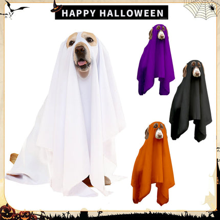 Uglysweatershops HalloweenGhost Suit Dog cosplay