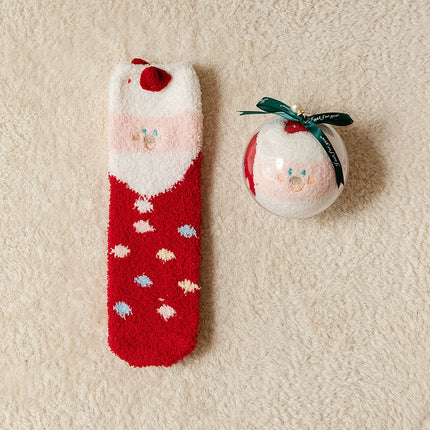 UglysweatershopsWomen Christmas Red Hat Santa Socks