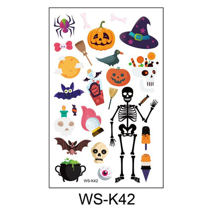 Uglysweatershops Random 10-piece Children's Cartoon Glowing Tattoo Stickers