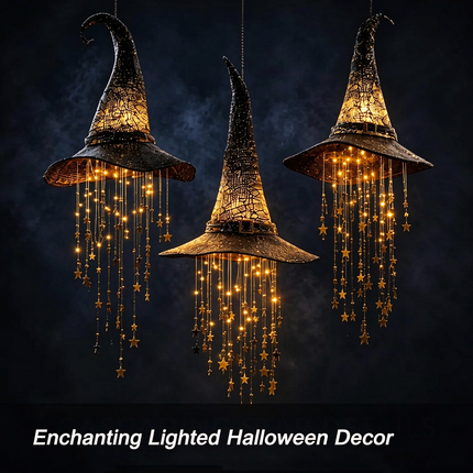 Uglysweatershops Halloween Light-Up Witch Hat Ornament