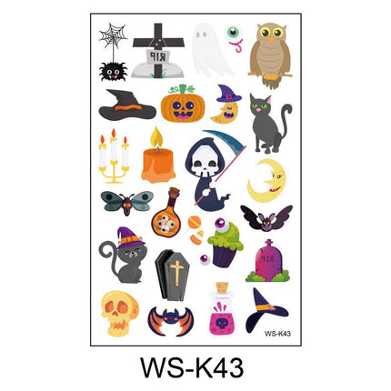 Uglysweatershops Random 10-piece Children's Cartoon Glowing Tattoo Stickers