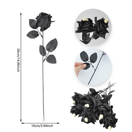 Uglysweatershops 10-Piece Halloween Demon Eye 10-piece Simulation Rose Decoration