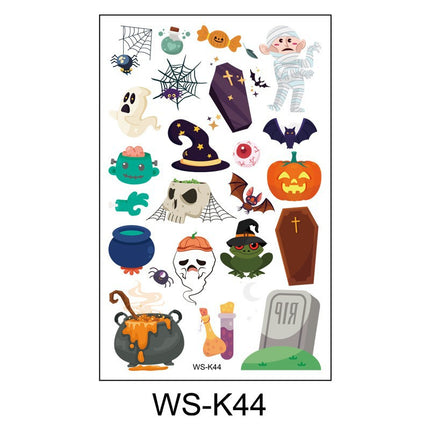 Uglysweatershops Random 10-piece Children's Cartoon Glowing Tattoo Stickers