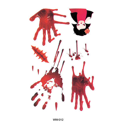 Uglysweatershops Random 10-piece Pack Scary Scar Face Stickers