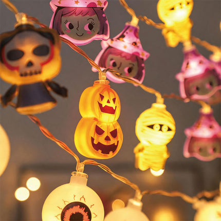 Uglysweatershops Halloween Strange Ghost Elf Decorative String Lights
