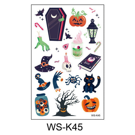 Uglysweatershops Random 10-piece Children's Cartoon Glowing Tattoo Stickers
