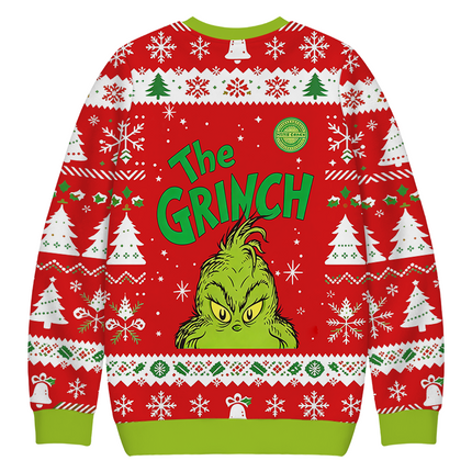 Uglysweatershops Green Funny Christmas Ugly Sweatshirt
