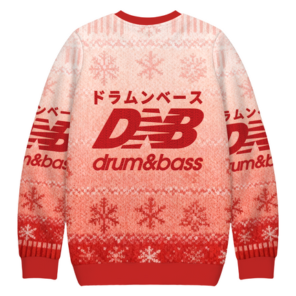 Uglysweatershops Drum And Bass Japan Christmas Ugly Sweatshirt
