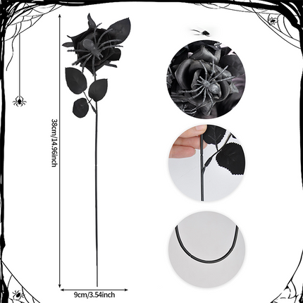 Uglysweatershops 10-Piece Halloween Demon Eye 10-piece Simulation Rose Decoration