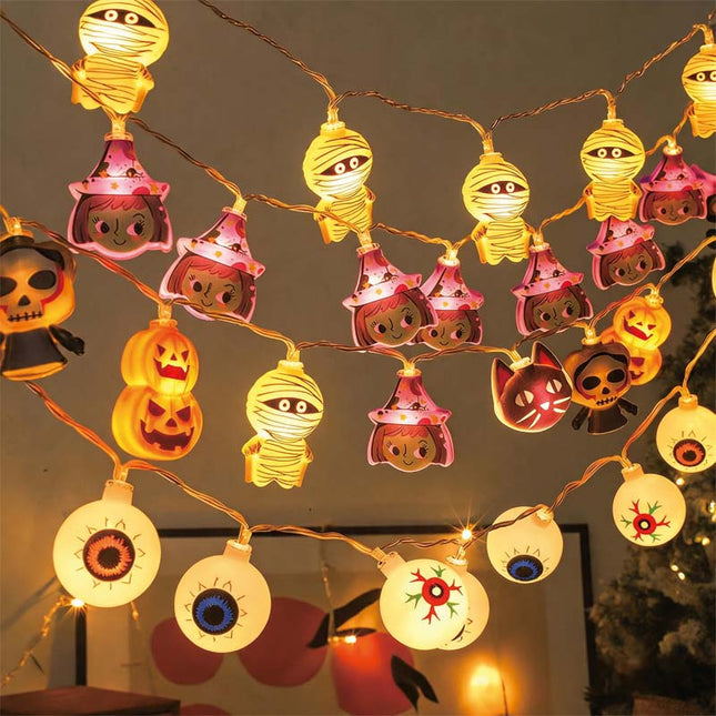 Uglysweatershops Halloween Strange Ghost Elf Decorative String Lights