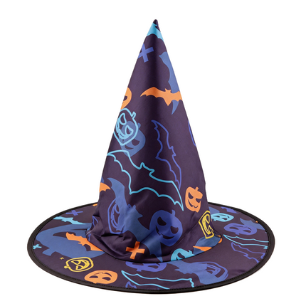 Uglysweatershops Halloween Hot Stamping Exquisite Colorful Wizard Hat