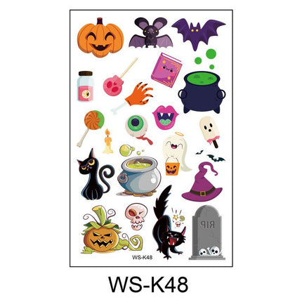 Uglysweatershops Random 10-piece Children's Cartoon Glowing Tattoo Stickers