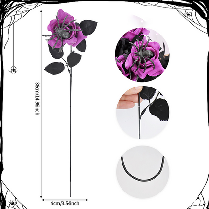 Uglysweatershops 10-Piece Halloween Demon Eye 10-piece Simulation Rose Decoration