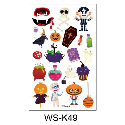 Uglysweatershops Random 10-piece Children's Cartoon Glowing Tattoo Stickers