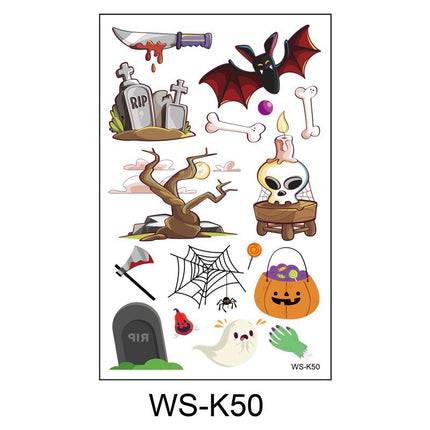 Uglysweatershops Random 10-piece Children's Cartoon Glowing Tattoo Stickers