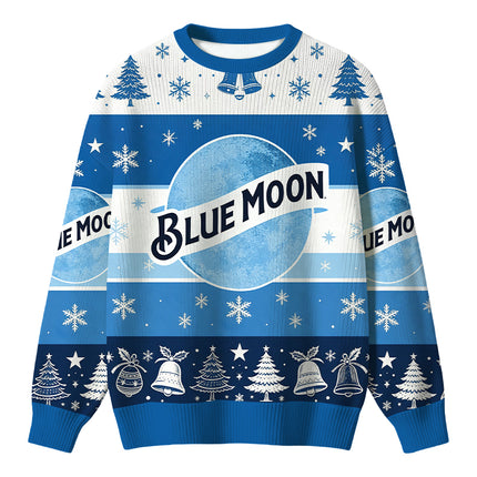 Uglysweatershops Vintage Moon Christmas Ugly Sweater