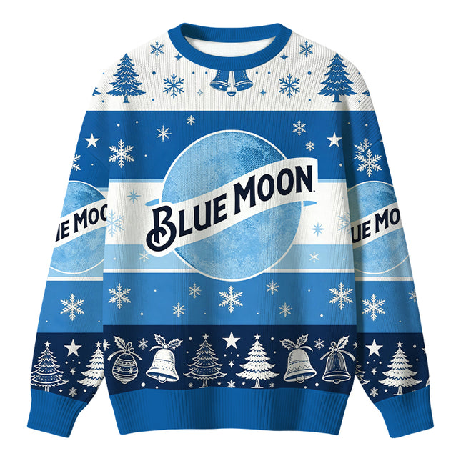 Uglysweatershops Vintage Moon Christmas Ugly Sweater
