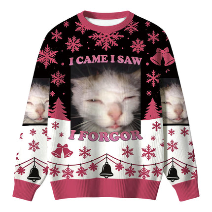 Uglysweatershops I Forgor Funny Cat Meme Christmas Ugly Sweater