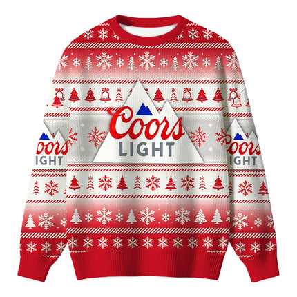 Uglysweatershops Montain Light Christmas Ugly Sweater