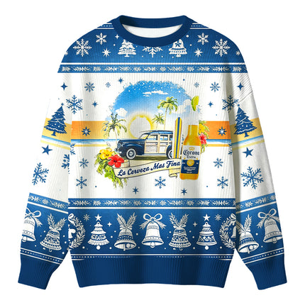 Uglysweatershops Beach Surf Christmas Ugly Sweater